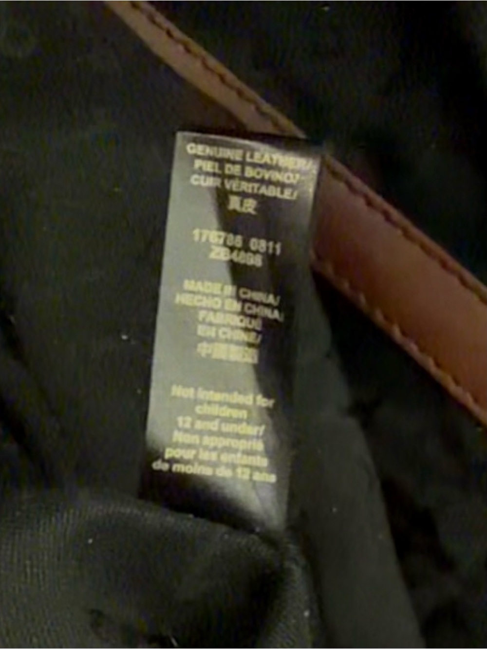 FOSSIL Reissue Weekender Black/ Brown Leather Satchel Shoulder Bag - Picture 11 of 16